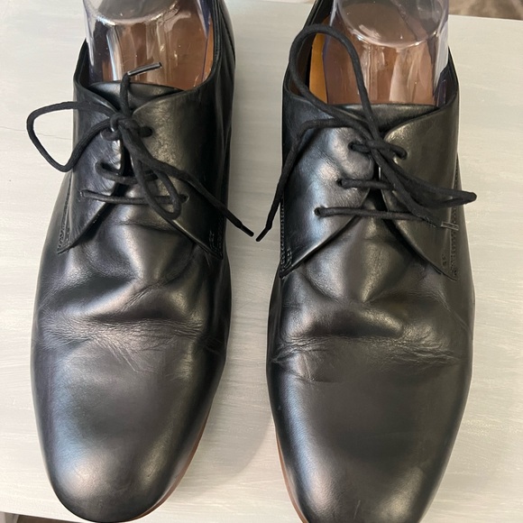 Royal Republiq Men’s Leather Shoes Size 44 EU 10.5 US Black with Rubber Sole - Picture 3 of 14